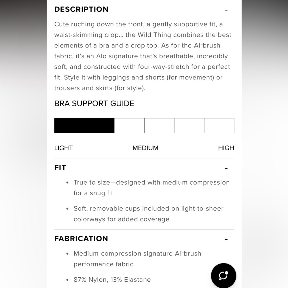 ALO Yoga Wild Thing Sports Bra Anthracite - Picture 5 of 8
